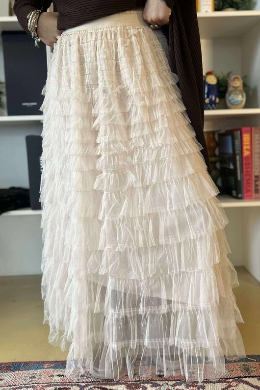 Bowie Mesh Skirt Vintage Magnolia /22 =